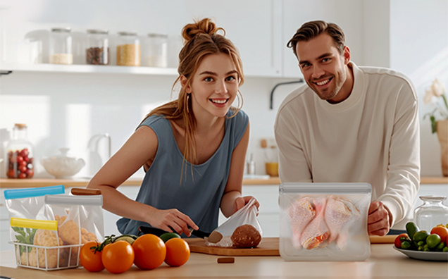 Reclosable Food Slider Storage Bags