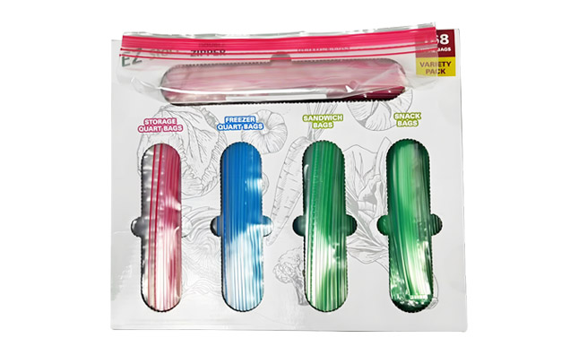 Double Zipper Storage Bags Variety Pack -168ct