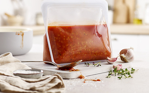 Leak-Proof Slider Storage Bags for Liquid and Sauce Storage