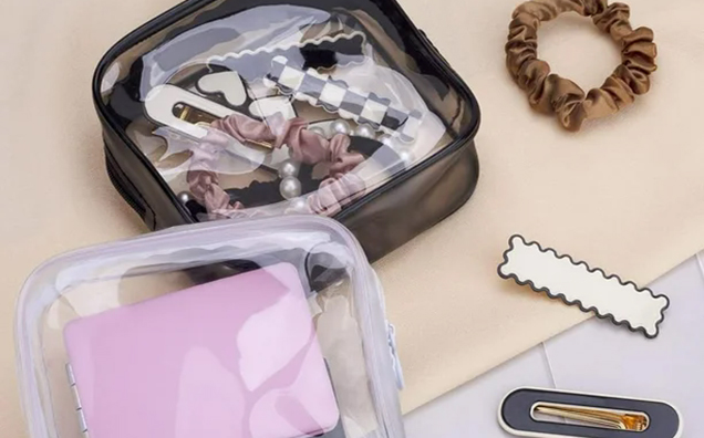 Reusable PVC Zipper Bags for Toiletries and Cosmetics